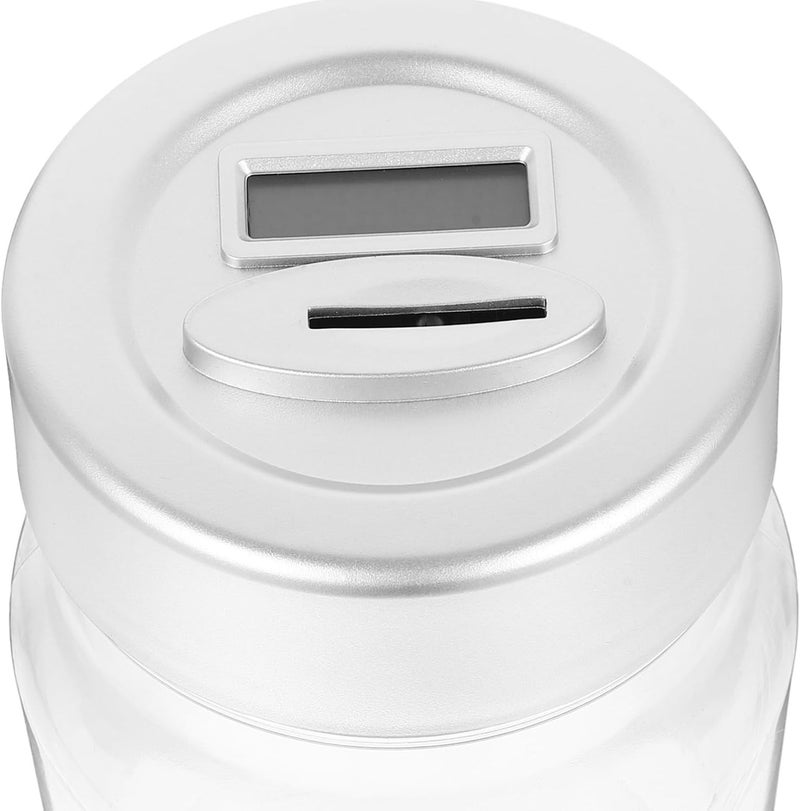 VICASKY Euro Currency Coin Bank Money Container for Adults, Compact Tabletop Saving Pot with Coin Counting and Storage Function for Savings - Image 3