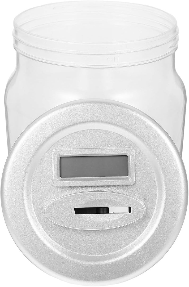 VICASKY Euro Currency Coin Bank Money Container for Adults, Compact Tabletop Saving Pot with Coin Counting and Storage Function for Savings - Image 1