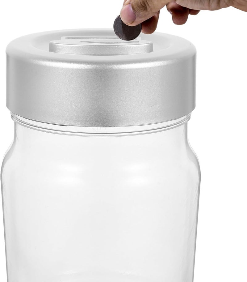 VICASKY Euro Currency Coin Bank Money Container for Adults, Compact Tabletop Saving Pot with Coin Counting and Storage Function for Savings - Image 4