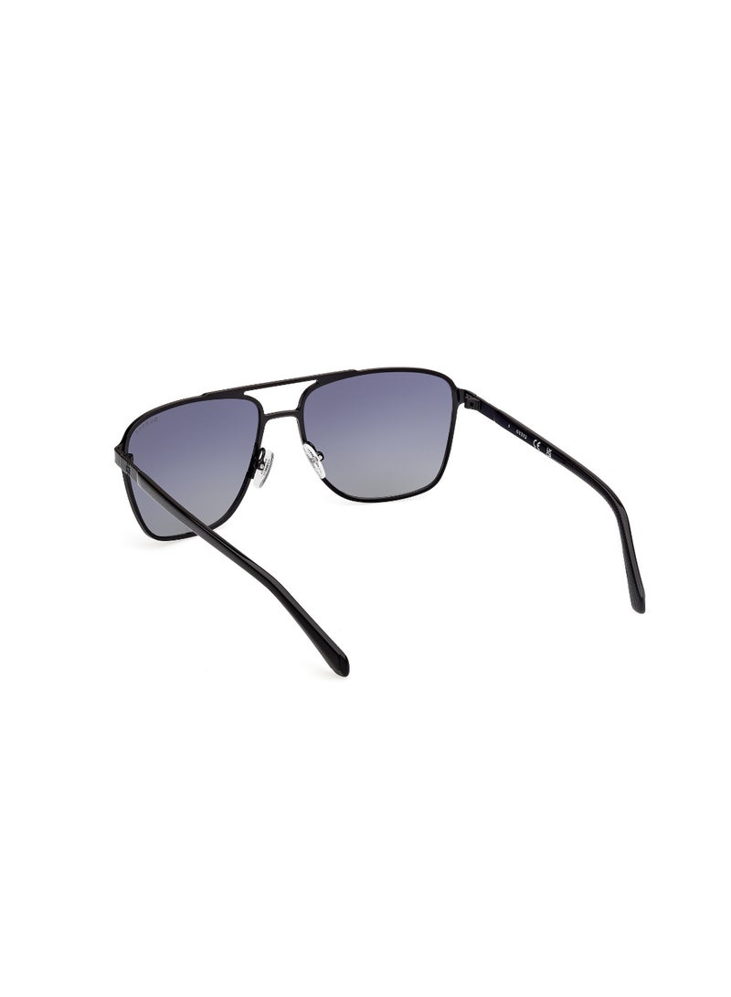 GUESS FULL RIM MALE NAVIGATOR BLACK METAL SUNGLASSES - Image 3