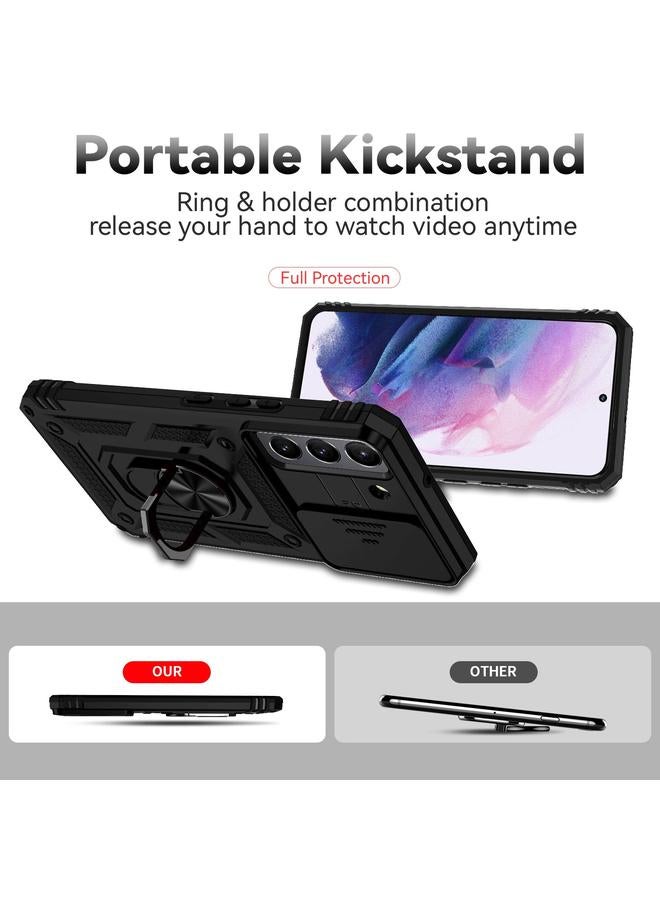 S-TOP Case For Samsung Galaxy S22 5G Sliding Camshield Holder Phone Case - Image 3