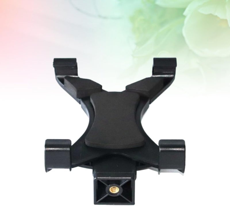 Tablet Stand Live Tablet Supporter with Plastic Clamp Tripod Base for Portable Tablet Black Holder for Streaming and Video Calls - Image 5