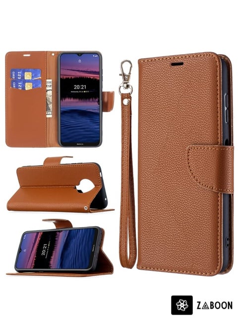Protective Case Cover For Nokia G20 / G10 Litchi Texture Pure Color Horizontal Flip Leather Case with Holder & Card Slots & Wallet & Lanyard