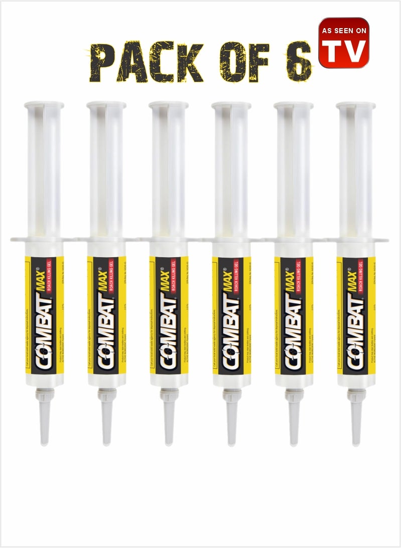 AS SEEN ON TV Combat Max Roach Killing Gel - Long-Lasting Formula 10g Pack Of 6