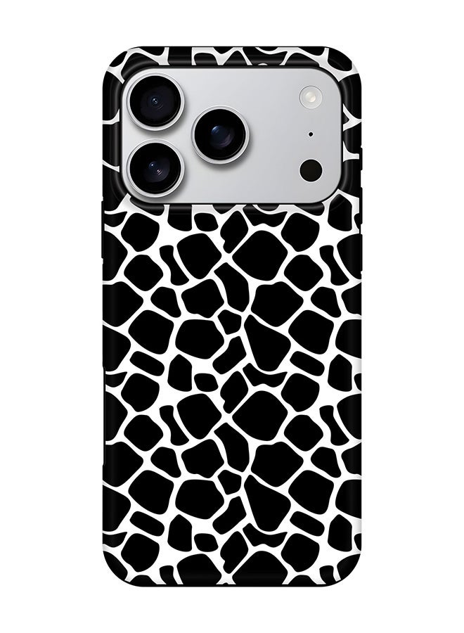 Stylizedd Tough Pro Magnetic Case for iPhone 17 Pro, Dual Layer hybrid PC + TPU Mobile Cover Matte - Cow Skin Print