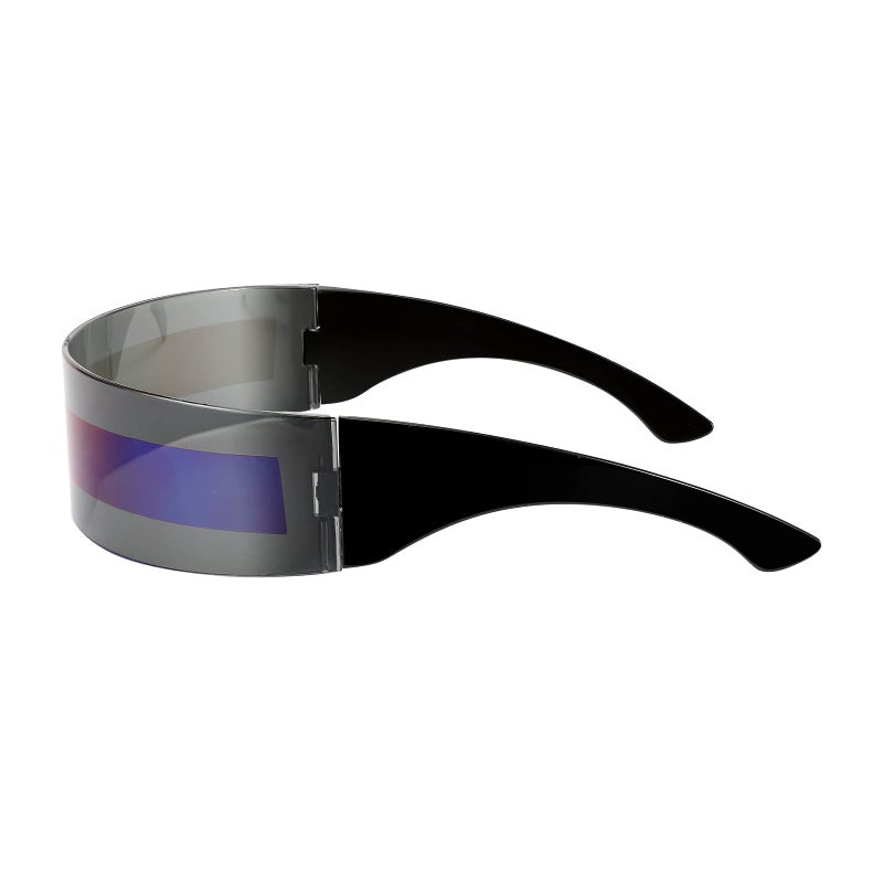 FEISEDY FEISEDY 80s Futuristic Cyclops Cyber Visor Sunglasses Men Women Punk Style Cosplay B2740  - Image 3