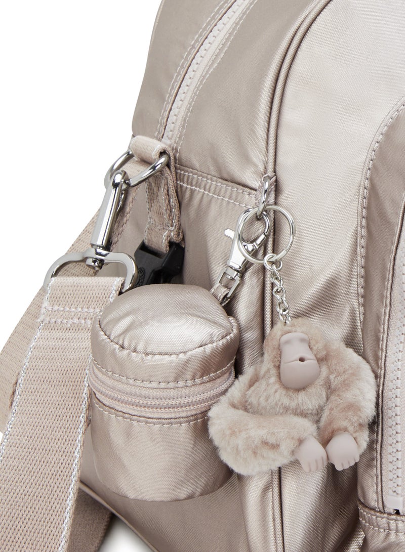 kipling Camama Baby Bag with Changing Mat Metallic Glow - Image 5