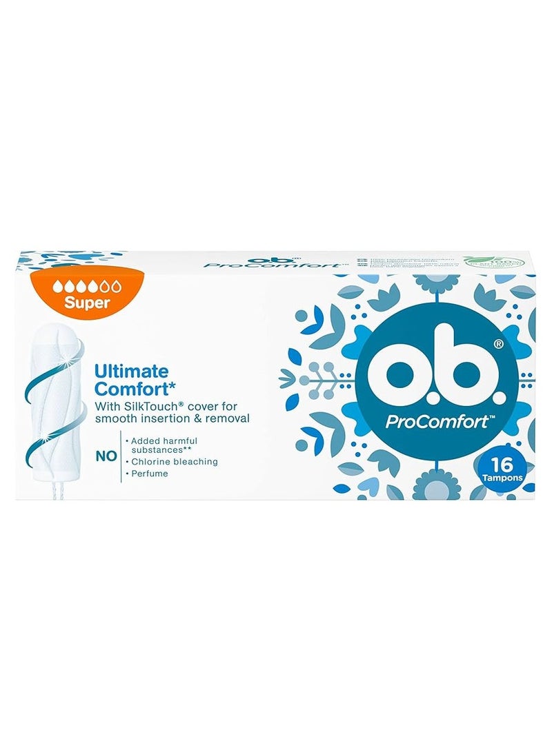 o.b. ProComfort Super Tampons 16s