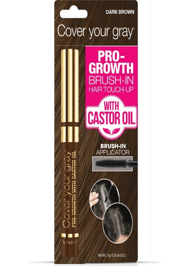 Cover Your Gray Pro-Growth Hair Touch-up with Castor Oil - Dark Brown - Image 1