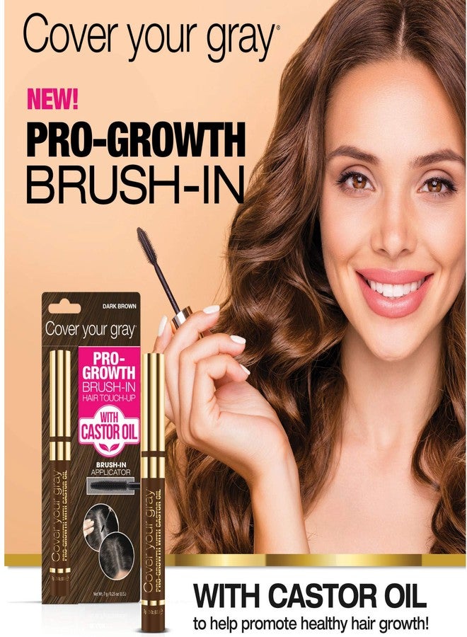 Cover Your Gray Pro-Growth Hair Touch-up with Castor Oil - Dark Brown - Image 4