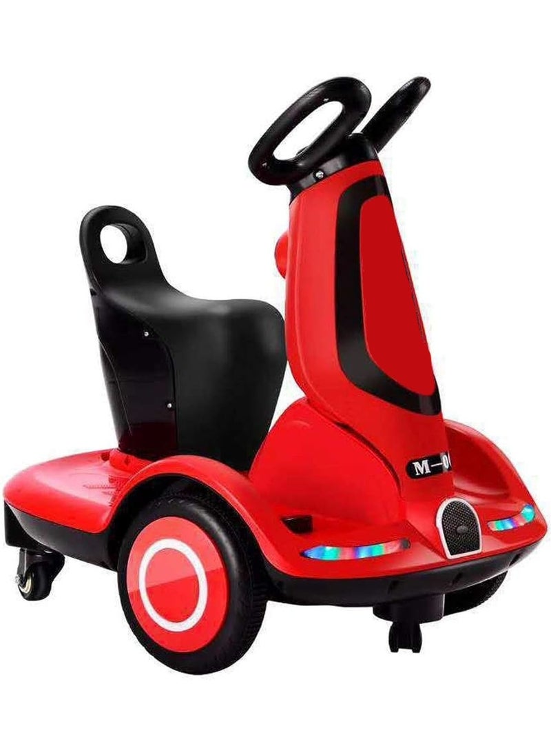Rally Kids' Electric Scooter with 4 Wheels – Dual Motors, LED Lights & Music, Rechargeable 6V Battery - Image 2