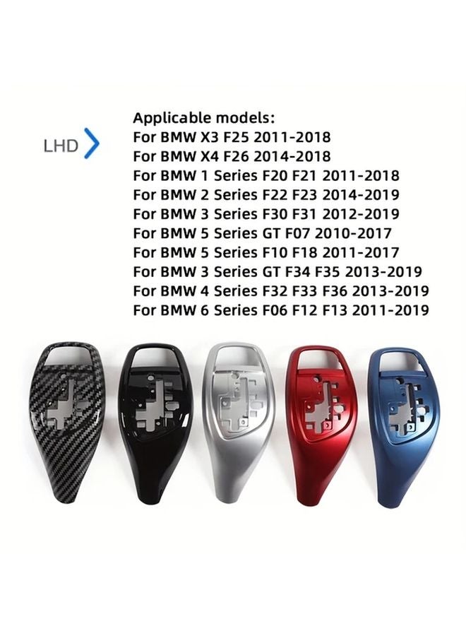Red Short Shift Lever Cover For BMW 3 4 5 6 Series GT X3 X4 Left Hand Drive - Image 4
