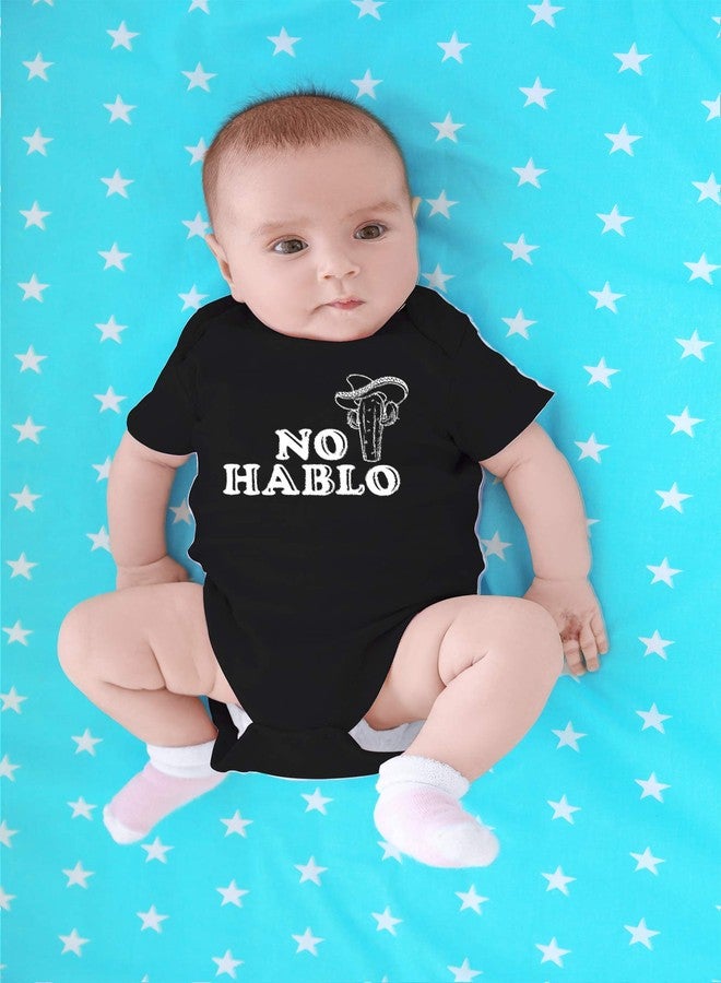 CBTwear No Hablo Espanol - Baby Clothes - Funny Newborn Bodysuit Outfits for Boys and Girls (6 Months, Black) - Image 4