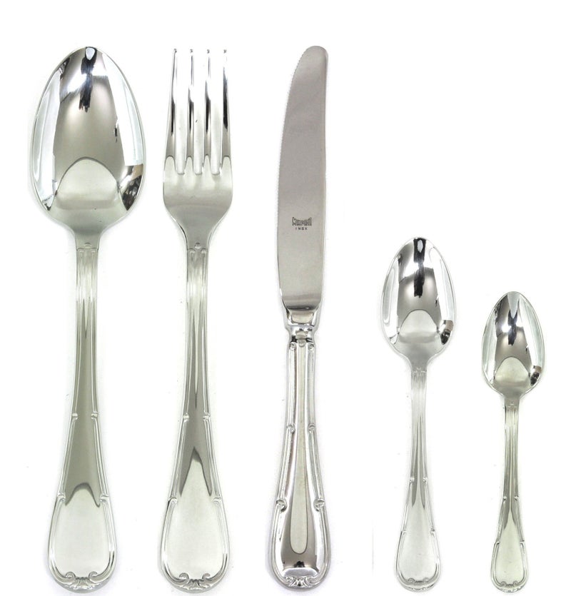 MEPRA MEPRA Raffaello 30 Pcs HH Moka Cutlery Set  Silver Tableware Dishwasher Safe Cutlery102928030M 