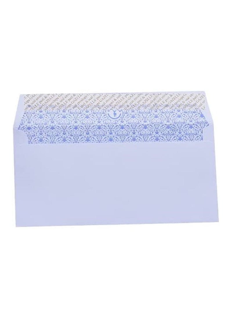 Gazelle - Pack of 50 Pieces Envelopes DL - White size 110*220 - Image 1
