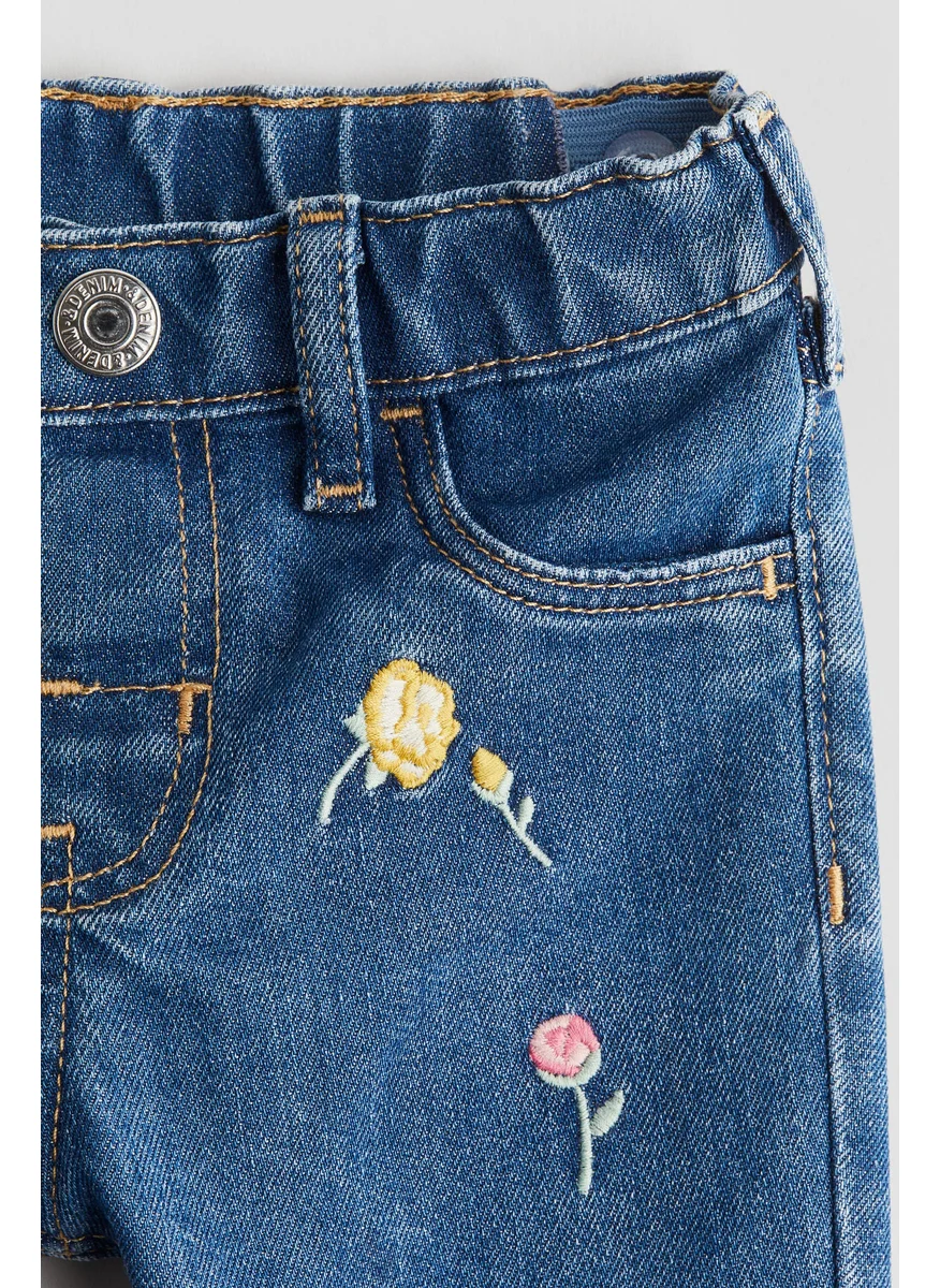 اتش اند ام Embroidery-Detail Jeans