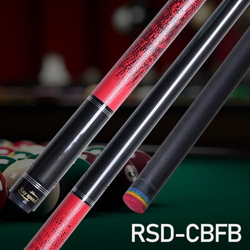 Ray speed Carbon Fiber Pool Cue Stick 125mm Rainbow Tip Low Deflection Pool Stick with Uniloc Pin Joint and Extension Pool Stick20 oz - Image 3