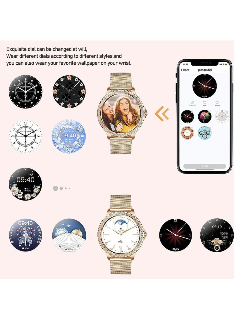 RollsTimi  Women's Smartwatch 1.3 Inch Sports SmartWatch with Bluetooth Calling Fitness Tracker Sleep Heart Rate Monitor Smart Watch for Android iOS Pedometer  - Image 2