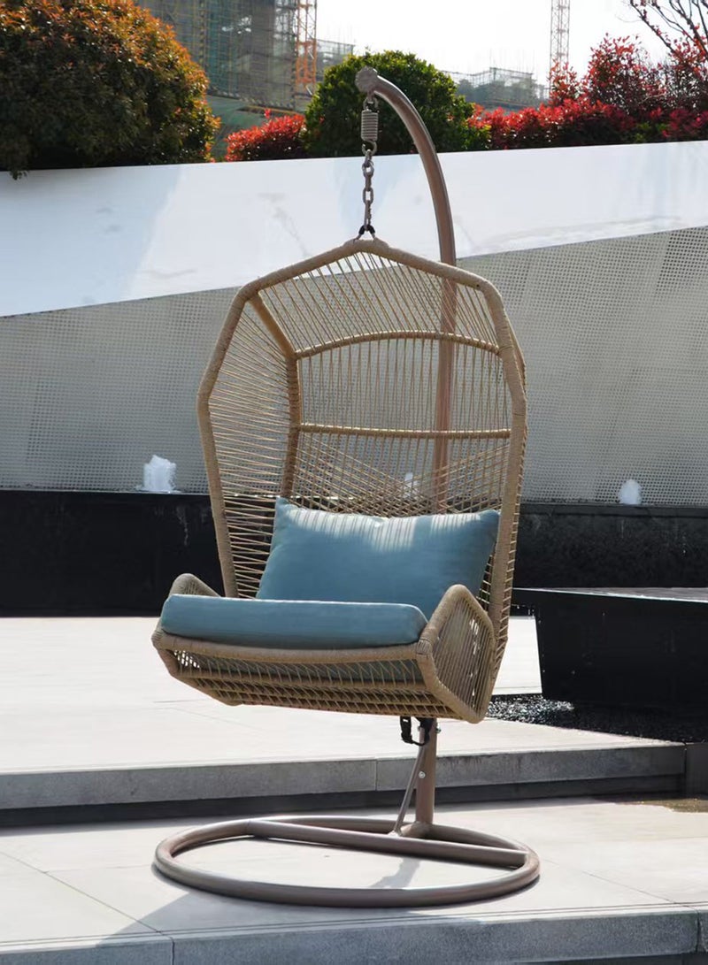 Broyhome Swing Chair Hanging Egg Chair Garden Swing Chairs With Soft Cushion Modern Design Hanging Chair Heavy Duty Swing Chairs For Indoor Outdoor Garden 