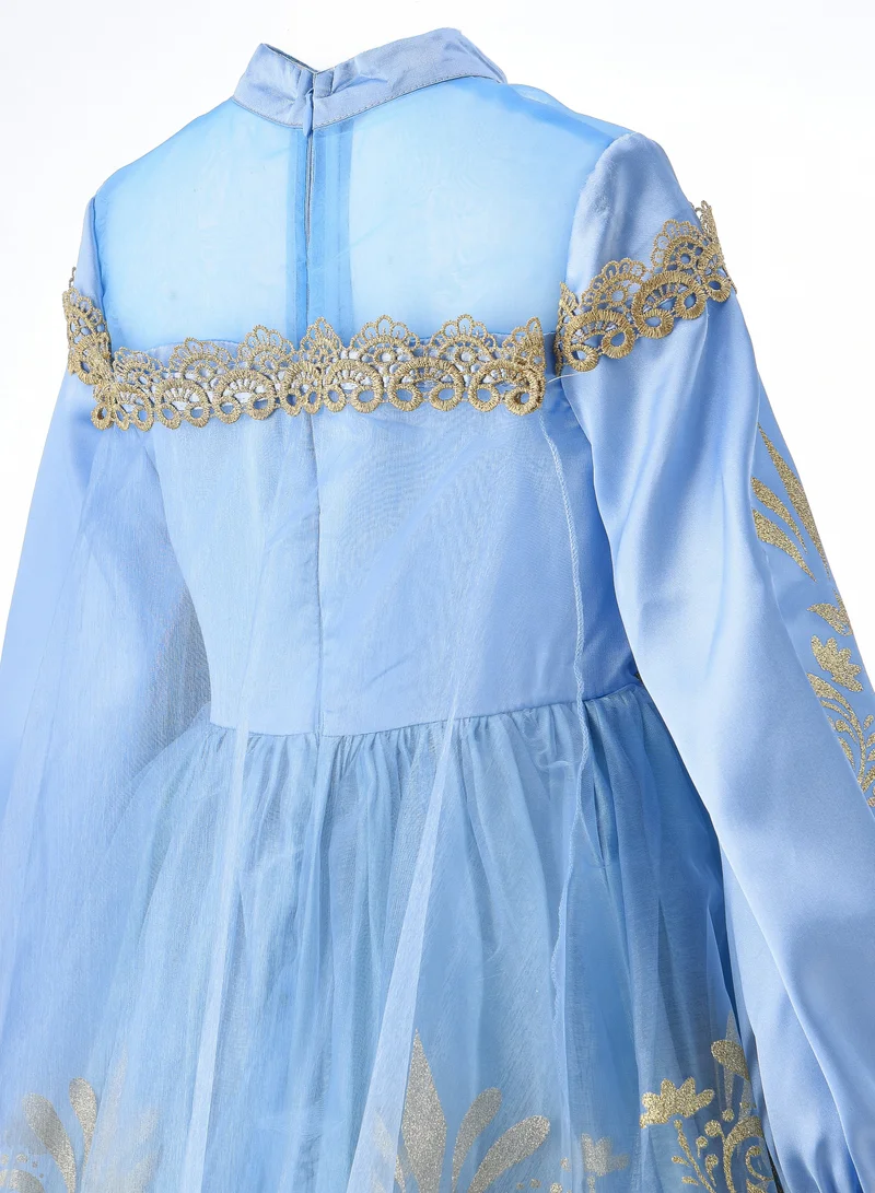 Party Centre Officially Licensed Disney Golden Princess Cinderella Prestige Dress Up Costume with Headpiece