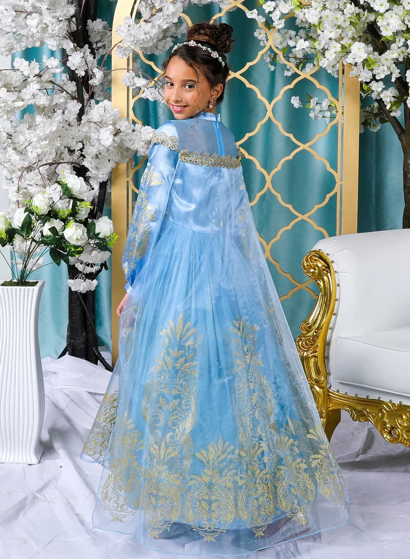Party Centre Officially Licensed Disney Golden Princess Cinderella Prestige Dress Up Costume with Headpiece