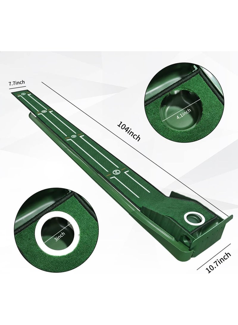 Arabest Putting Green Mat,Auto Ball Return,Indoor Practice,Real Feel,Directional Lines - Image 5