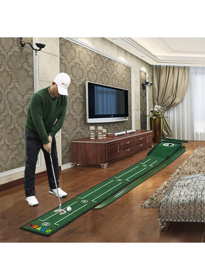 Arabest Putting Green Mat,Auto Ball Return,Indoor Practice,Real Feel,Directional Lines - Image 2
