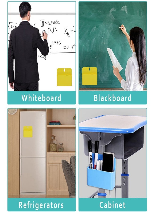 NILSTOREY Magnetic Pencil Holder for Locker, Magnet Dry Pen Marker Holder Organizer Storage for Whiteboards/Fridge/Refrigerator/School Locker/Office (Hot Pink) - Image 5