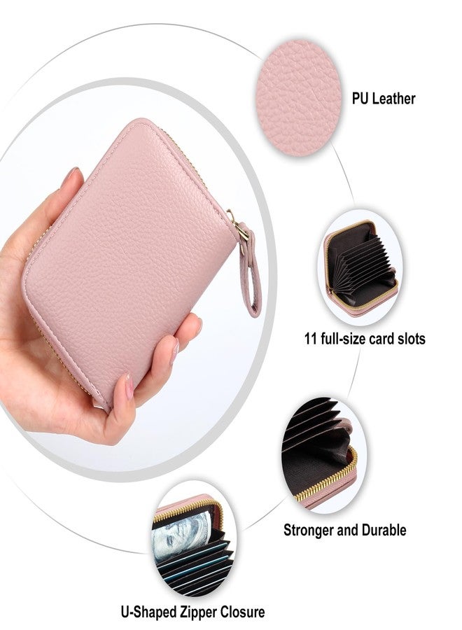EcoVision Credit Card Holder RFID Card Case Wallet, Small Accordion Zipper Card Case Holder, Card Organizer Case for Women Men - Image 5