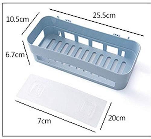 GETZET Multipurpose Self Adhesive Bathroom and Kitchen Shelf Wall Holder Washroom Organizer, Wall Mounted Bathroom Rack Stand Without Drilling Kitchen Shelf with Magic Stickers. (2 Pcs) - Image 3