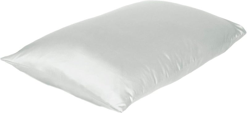 Oussum Satin Pillow Cover Pillowcase Soft & Comfortable Silky for Hair & Skin Bedroom Decor Single Pcs (Silver Gray, Regular Size, 18X27 INCHES) - Image 3