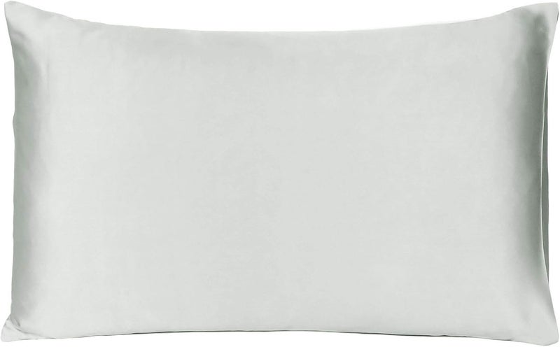 Oussum Satin Pillow Cover Pillowcase Soft & Comfortable Silky for Hair & Skin Bedroom Decor Single Pcs (Silver Gray, Regular Size, 18X27 INCHES) - Image 2