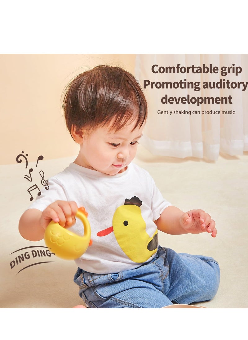 XiuWoo 10 pcs Baby Rattles and Teething Toys for 0-6 Months, Infant Rattle Toys for 3-6 Months, Gift Set for Newborn Boys and Girls  - Image 4