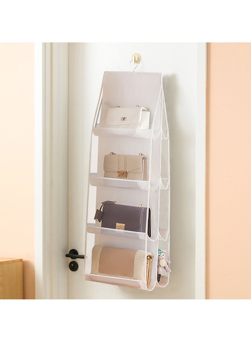Winner Pockets Clear Handbag  Purse Organizer Hanging Bag Storage - Space Saving Hanging Shelf for Closet, Wardrobe, Over Door - Image 5