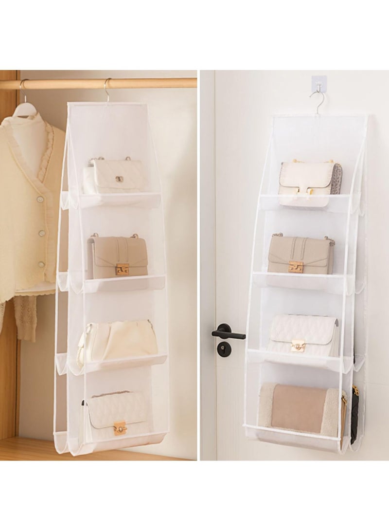 Winner Pockets Clear Handbag  Purse Organizer Hanging Bag Storage - Space Saving Hanging Shelf for Closet, Wardrobe, Over Door - Image 2