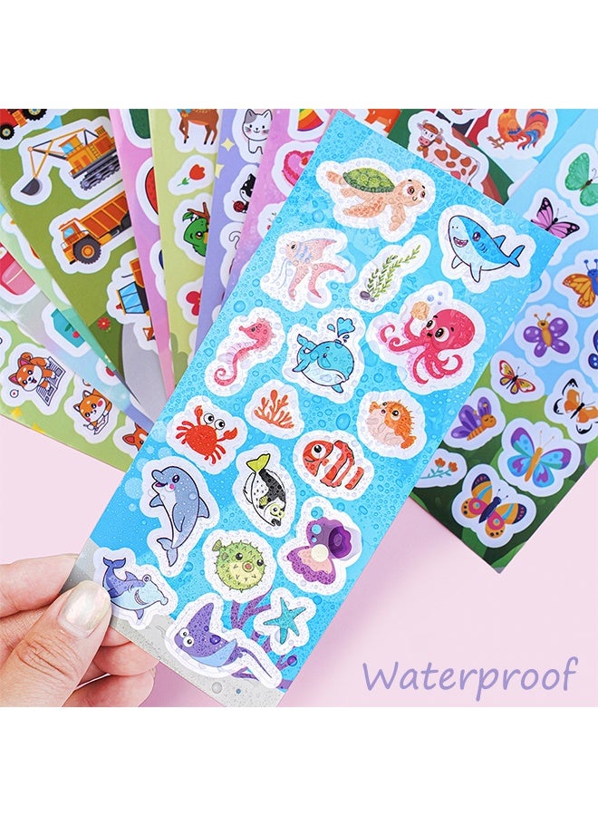 12 Sheets Kids Children Stickers for Scrapbooking, Crafting, Decorating,Over 230 Self Adhesive Paper Stickers ,Party Bag Fillers for Kids, Teacher Classroom Rewards - Image 4