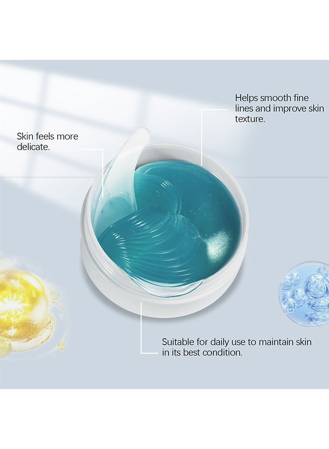 EELHOE Eye Gel Patch, Under Eye Patches with Caffeine and Hyaluronic Acid, Effective Removal Dark Circles, Puffiness & Eye Bag, Brightening Hydrating Anti-Wrinkle & Cooling 60 Pieces - Image 3