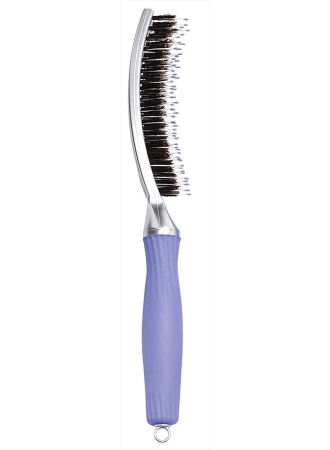 Olivia Garden FingerBrush Scalp-Hugging & Vented Combo Paddle Hair Brush (ionic & 100% boar bristles) FBCO-GD (Grande) - Image 2