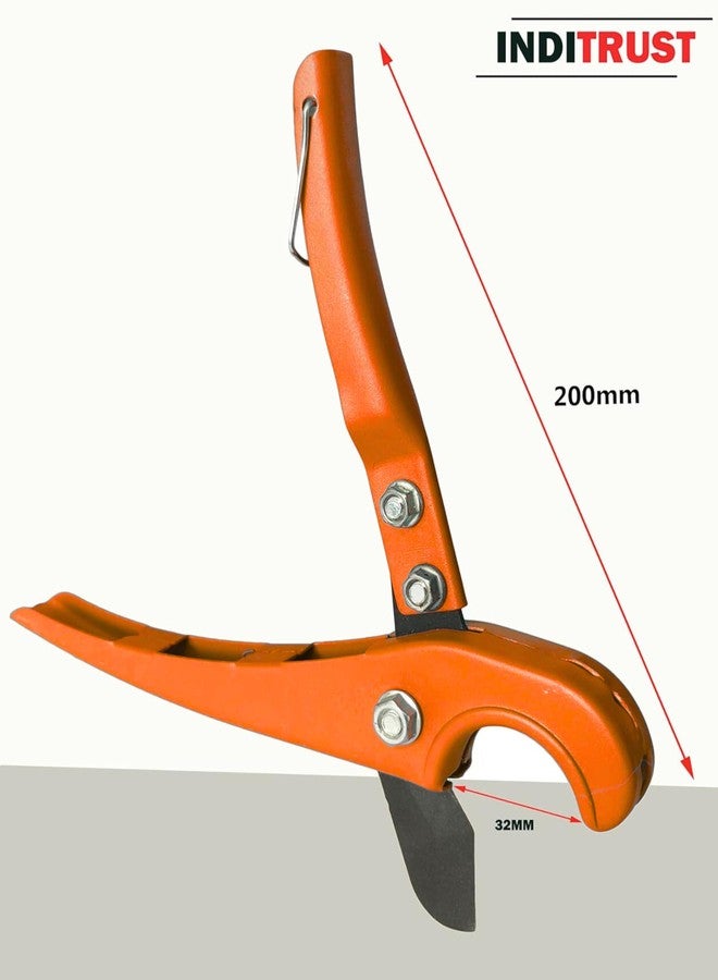 Inditrust DM PVC Pipe Cutter 32 mm Efficiently Cuts Pvc and Rubber Hoses Cutter Orange - Image 2