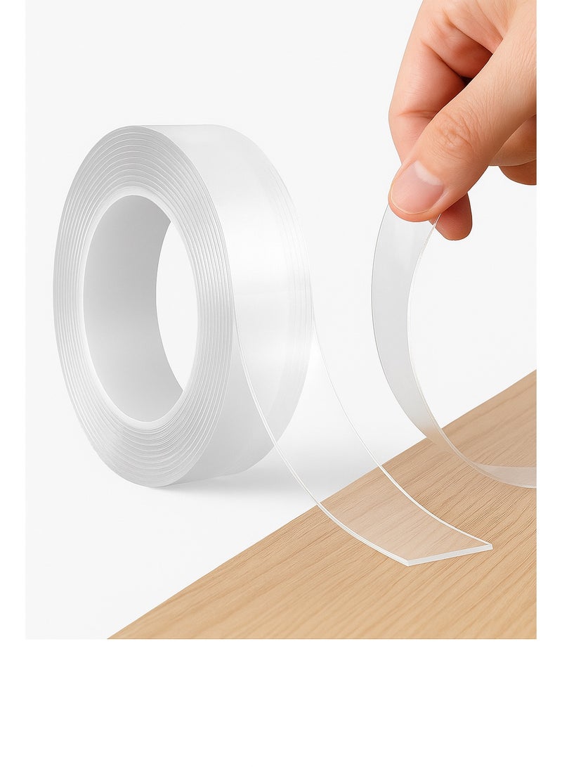 Double Face Transparent Adhesive Tape – 3 Meters - Image 2