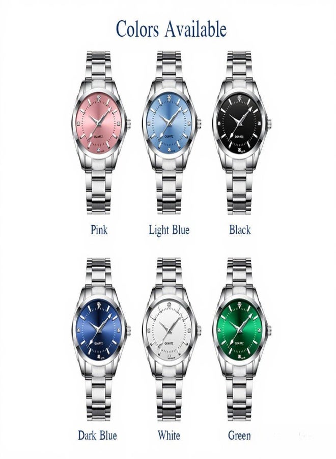 شينيكسي ساعة يد نسائية كلاسيكية كوارتز، ساعة يد أنيقة بسوار من الفولاذ الصلب، عقارب مضيئة، مقاومة للماء حتى عمق 3 أمتار، مناسبة للاستخدام اليومي والعمل. - Image 4