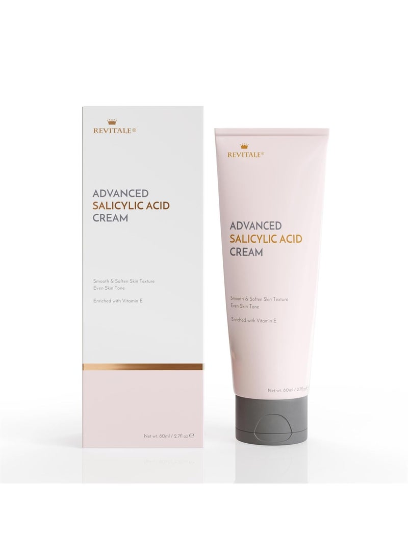 Revitale Advanced Salicylic Acid Cream for Face  Body 80g  Helps Smooth  Soften Skin Texture For Rough Bumpy  BlemishProne Skin 