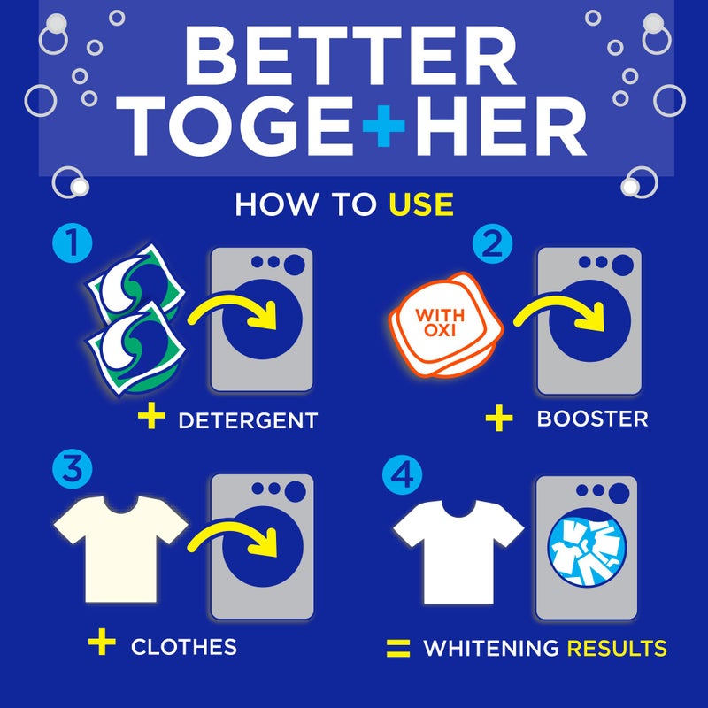 Tide Brights & Whites Odor Rescue, In Wash Odor Eliminator with Oxi, Scent Booster, Removes Odors in a Single Wash, 27 Count (Pack of 1) - Image 4