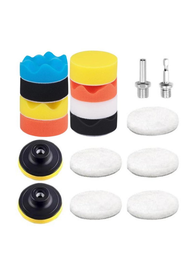 Generic Car Polishing & Waxing Sponge Set Wool Wheel Polishing Pad Sponge Balls  - Image 1