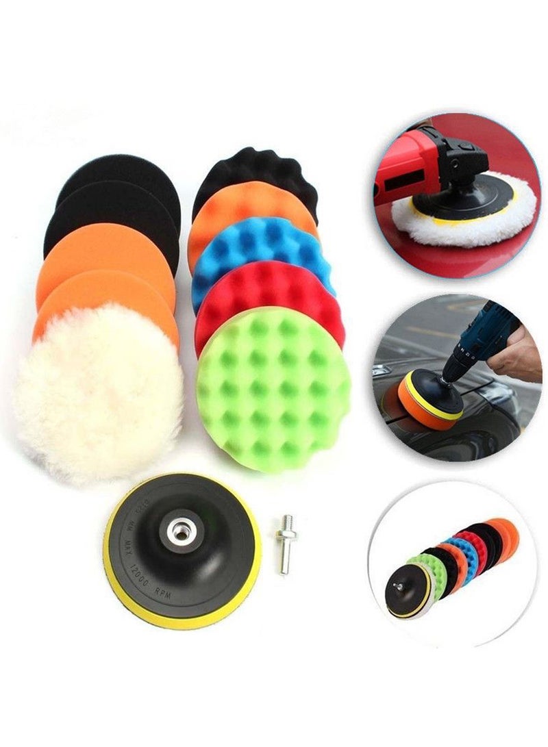 Generic Car Polishing & Waxing Sponge Set Wool Wheel Polishing Pad Sponge Balls  - Image 2