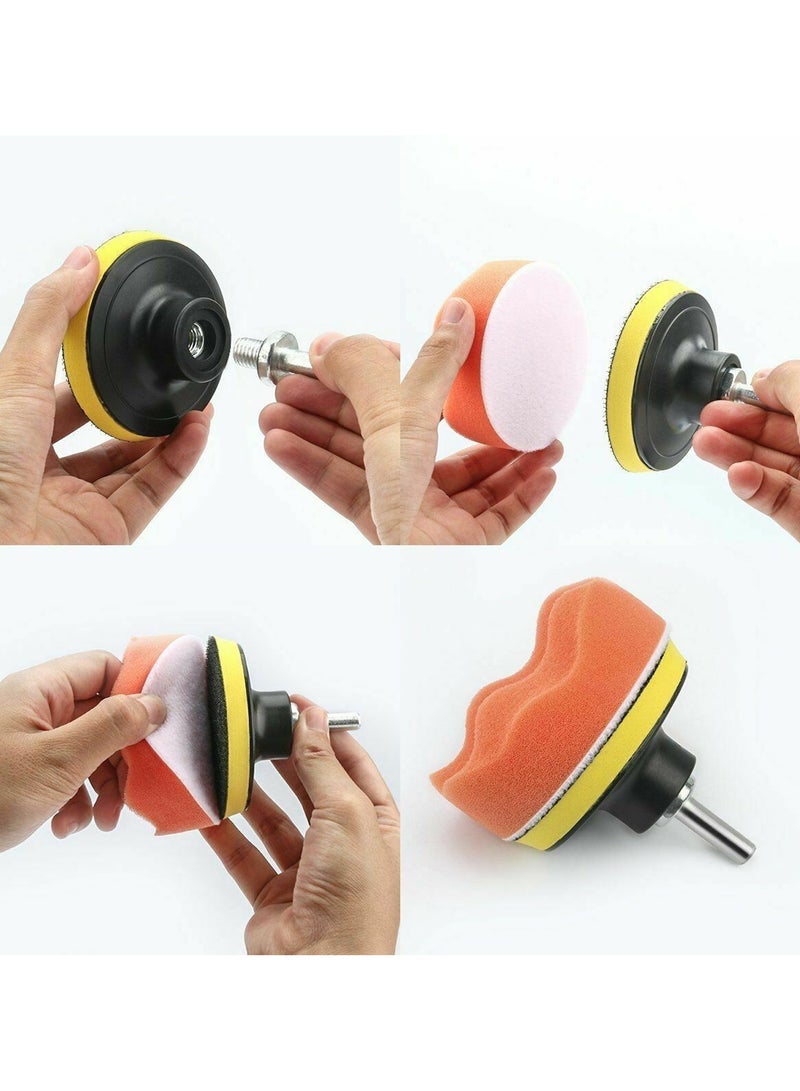 Generic Car Polishing & Waxing Sponge Set Wool Wheel Polishing Pad Sponge Balls  - Image 3