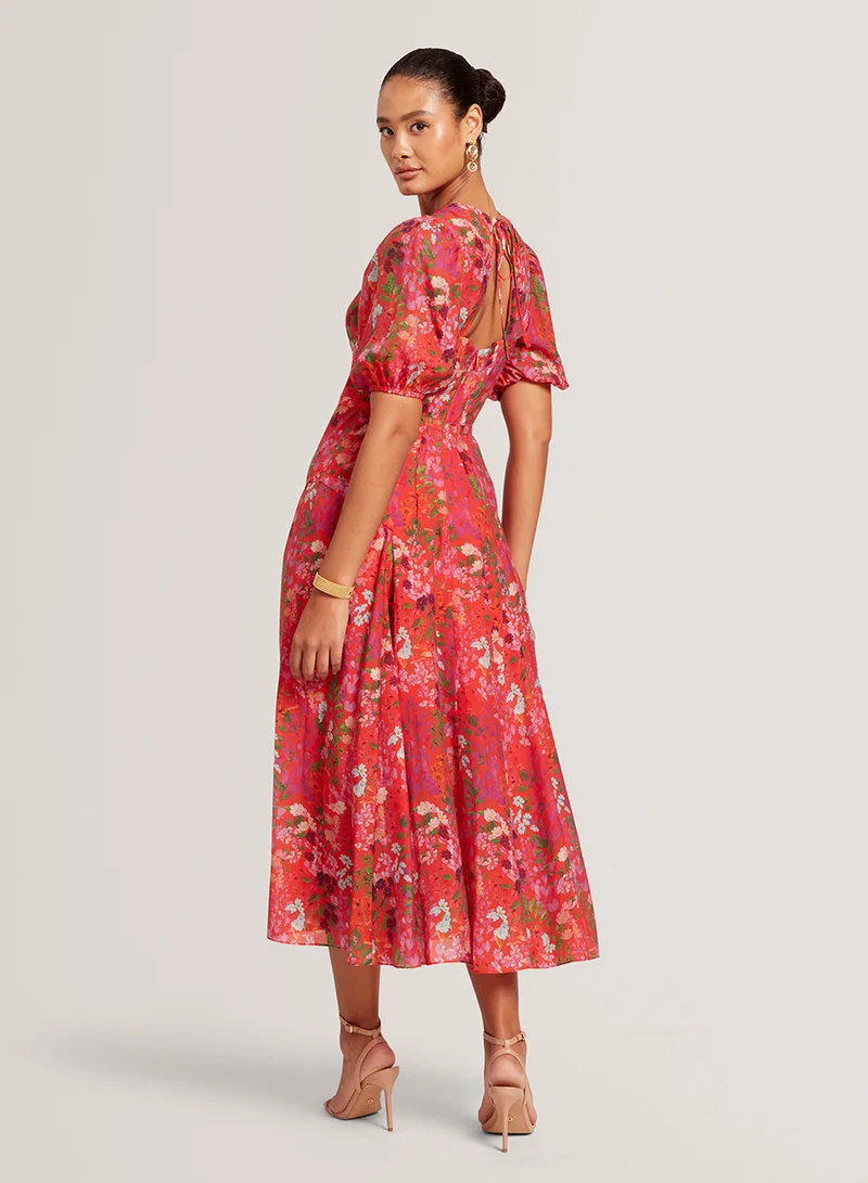 تيد بيكر Floral Puffed Dress
