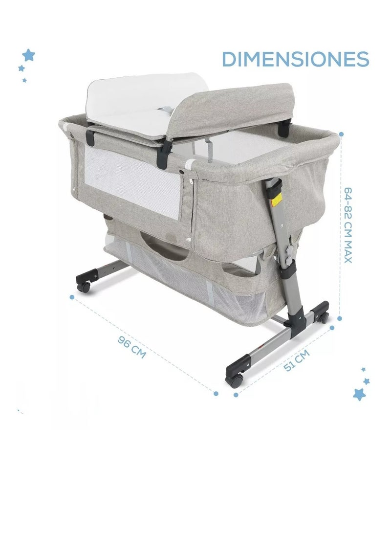 Gonice - Folding Co-Sleeping Crib With Detachable Baby Changing Table - Image 1