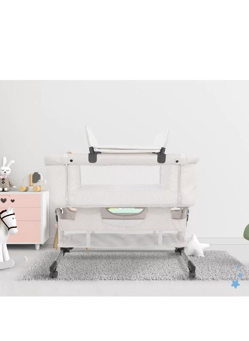Gonice - Folding Co-Sleeping Crib With Detachable Baby Changing Table - Image 1
