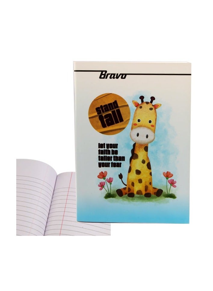 Bravo University notebook ruled pin 100 sheets coated cover A4